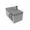 Castello Usa Thames 36-inch Gray Vanity Set with Gray Top and Black Handles CB-MC-36G-BL-20146-GR - alternate 3